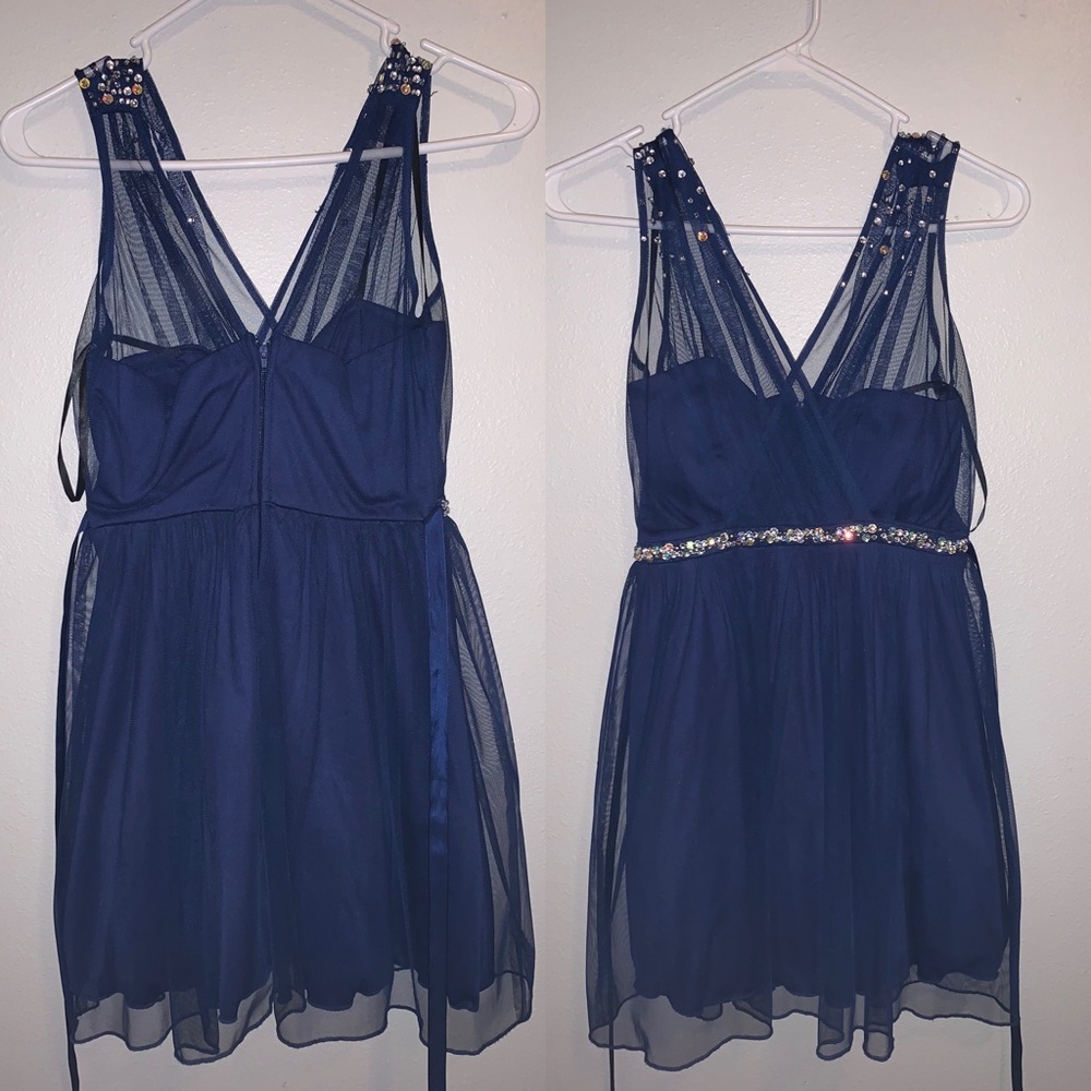 Deb royal blue dress